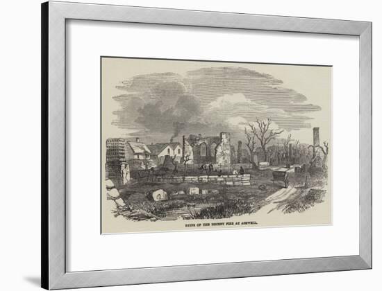 Ruins of the Recent Fire at Ashwell-null-Framed Giclee Print
