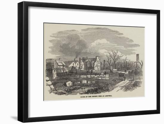 Ruins of the Recent Fire at Ashwell-null-Framed Giclee Print