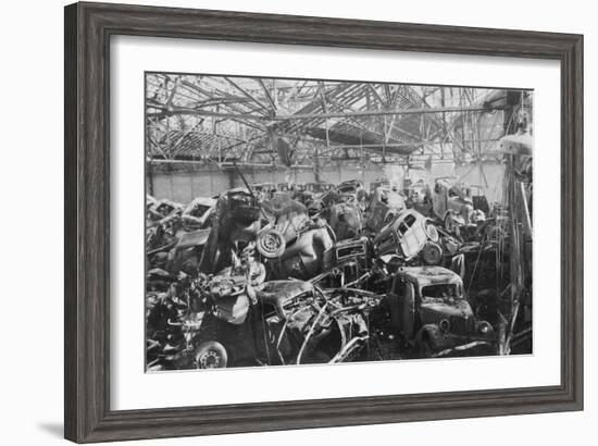 Ruins of the Renault Factory, Boulogne-Billancourt, Paris, C1942-null-Framed Giclee Print