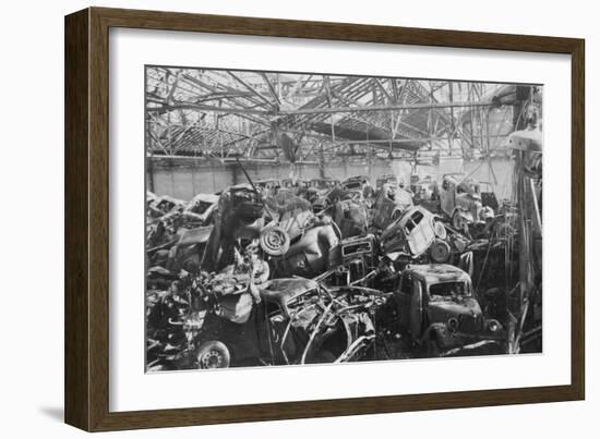 Ruins of the Renault Factory, Boulogne-Billancourt, Paris, C1942-null-Framed Giclee Print