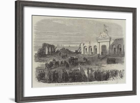 Ruins of the Retiro Barracks, at Buenos Ayres, after the Late Explosion-null-Framed Giclee Print