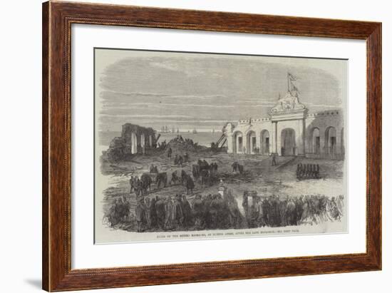 Ruins of the Retiro Barracks, at Buenos Ayres, after the Late Explosion-null-Framed Giclee Print