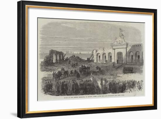 Ruins of the Retiro Barracks, at Buenos Ayres, after the Late Explosion-null-Framed Giclee Print