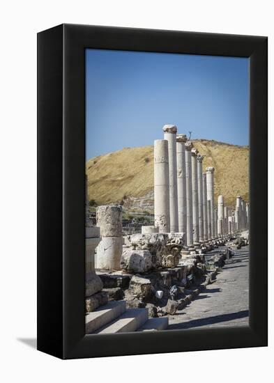 Ruins of the Roman-Byzantine City of Scythopolis-Yadid Levy-Framed Premier Image Canvas