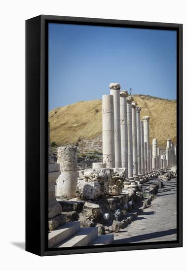 Ruins of the Roman-Byzantine City of Scythopolis-Yadid Levy-Framed Premier Image Canvas