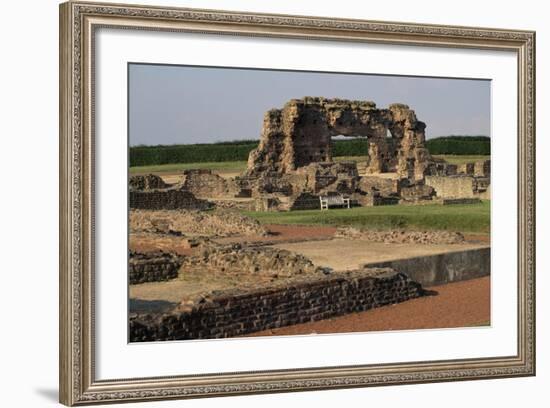 Ruins of the Roman City Viroconium Cornoviorum at Wroxeter, Shropshire, England, United Kingdom-null-Framed Giclee Print
