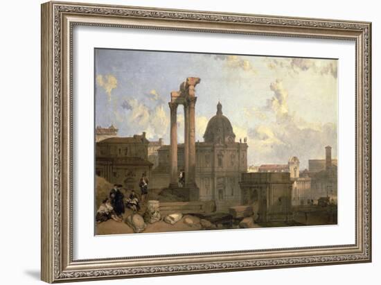 Ruins of the Roman Forum, 1859-David Roberts-Framed Giclee Print