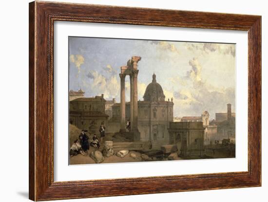 Ruins of the Roman Forum, 1859-David Roberts-Framed Giclee Print