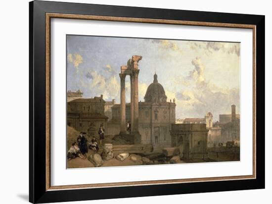 Ruins of the Roman Forum, 1859-David Roberts-Framed Giclee Print