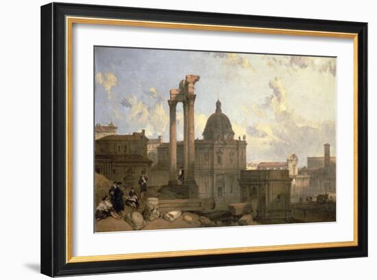 Ruins of the Roman Forum, 1859-David Roberts-Framed Giclee Print