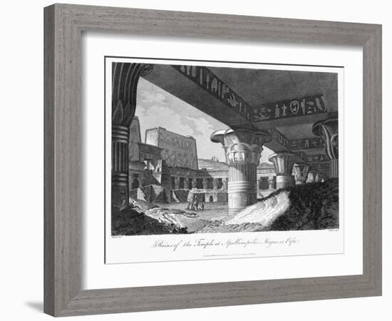 Ruins of the Temple at Apollinopolis Magna or Edfu, Egypt, 1804-J Pass-Framed Giclee Print