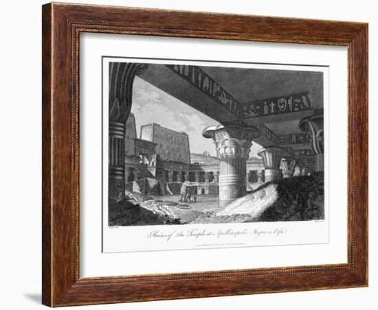 Ruins of the Temple at Apollinopolis Magna or Edfu, Egypt, 1804-J Pass-Framed Giclee Print