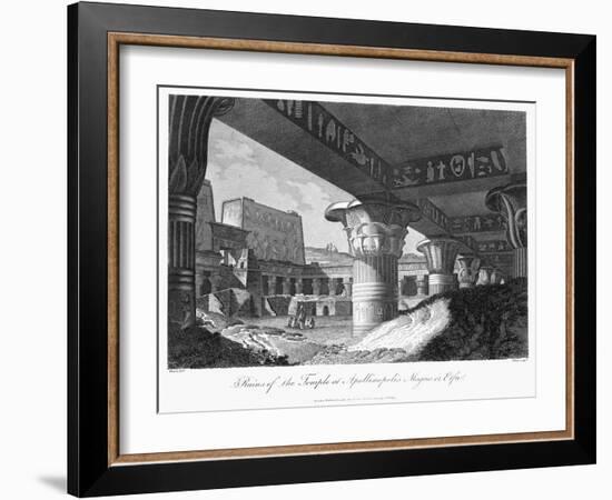 Ruins of the Temple at Apollinopolis Magna or Edfu, Egypt, 1804-J Pass-Framed Giclee Print
