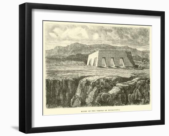 Ruins of the Temple of Huiracocha-Édouard Riou-Framed Giclee Print