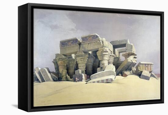 Ruins of the Temple of Kom Ombo, 19th Century-David Roberts-Framed Premier Image Canvas