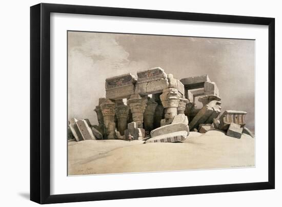 Ruins of the Temple of Kom-Ombo, Upper Egypt-David Roberts-Framed Giclee Print