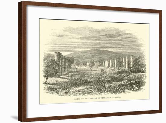 Ruins of the Temple of Manasseh, Samaria-null-Framed Giclee Print