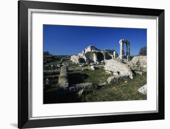 Ruins of Thermal Baths of Carsulae, Umbria, Italy-null-Framed Giclee Print