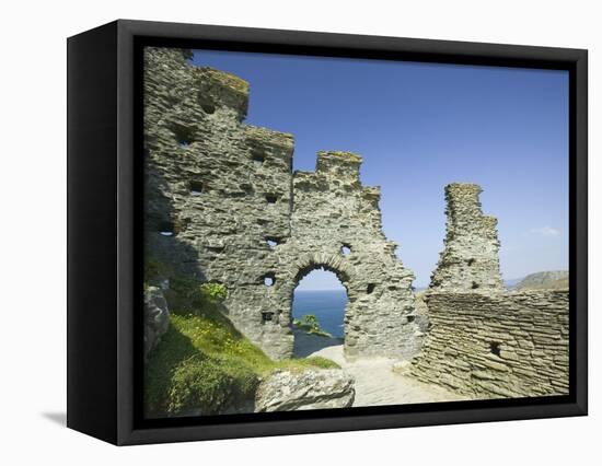 Ruins of Tintagel Castle-Ashley Cooper-Framed Premier Image Canvas