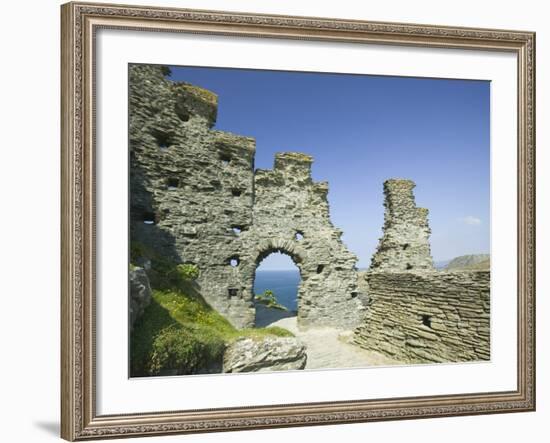 Ruins of Tintagel Castle-Ashley Cooper-Framed Photographic Print