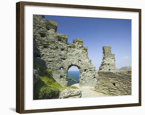Ruins of Tintagel Castle-Ashley Cooper-Framed Photographic Print
