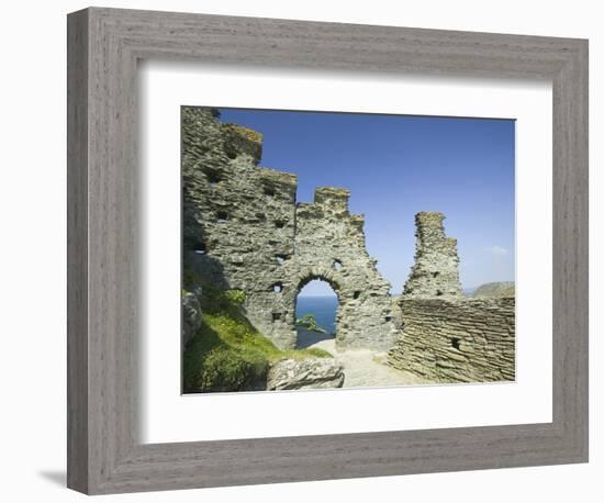 Ruins of Tintagel Castle-Ashley Cooper-Framed Photographic Print