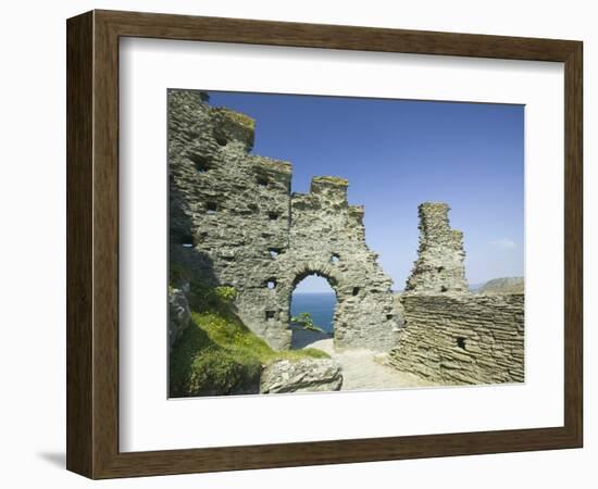 Ruins of Tintagel Castle-Ashley Cooper-Framed Photographic Print