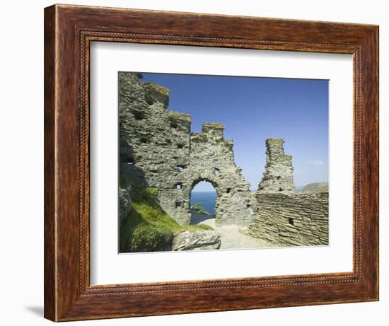 Ruins of Tintagel Castle-Ashley Cooper-Framed Photographic Print