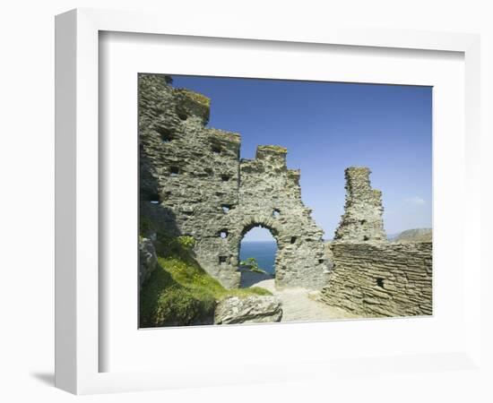 Ruins of Tintagel Castle-Ashley Cooper-Framed Photographic Print