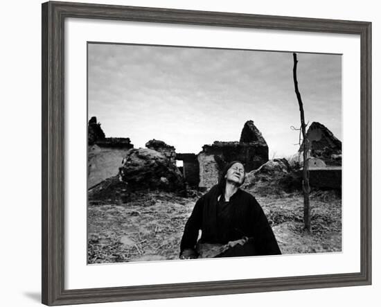 Ruins of Village Near Pengpu Destroyed by Nationalists and Communists Forces in Chinese Civil War-Carl Mydans-Framed Photographic Print