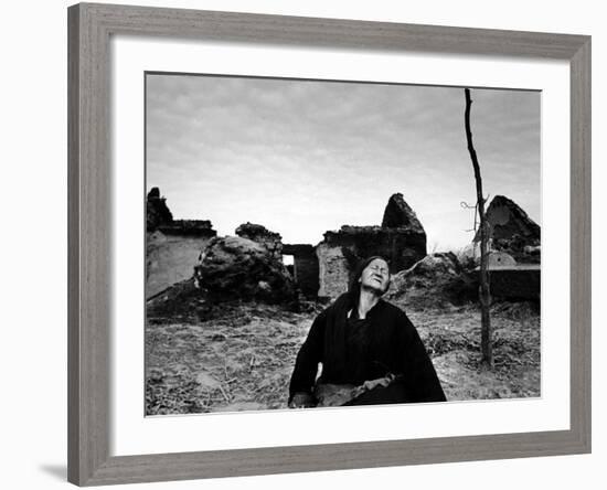 Ruins of Village Near Pengpu Destroyed by Nationalists and Communists Forces in Chinese Civil War-Carl Mydans-Framed Photographic Print