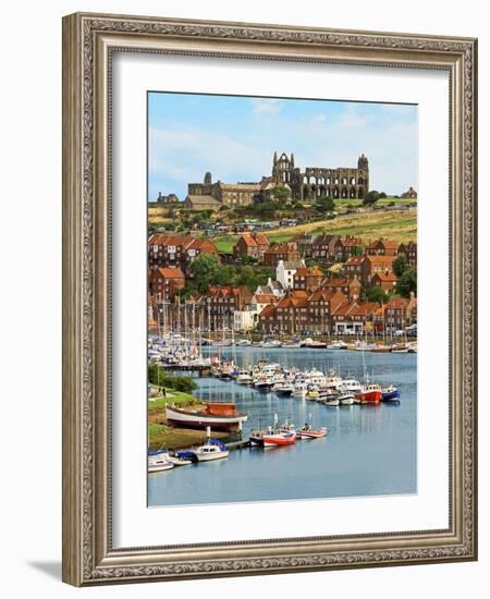 Ruins of Whitby Abbey Above Whitby on North Yorkshire Coast in Northern England, United Kingdom-Miva Stock-Framed Photographic Print