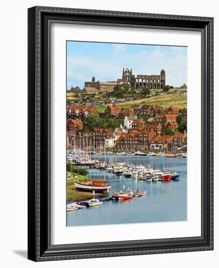 Ruins of Whitby Abbey Above Whitby on North Yorkshire Coast in Northern England, United Kingdom-Miva Stock-Framed Photographic Print