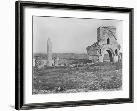 Ruins on Devenish Island, Lough Erne, Ireland, C.1890-Robert French-Framed Giclee Print