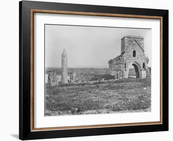 Ruins on Devenish Island, Lough Erne, Ireland, C.1890-Robert French-Framed Giclee Print