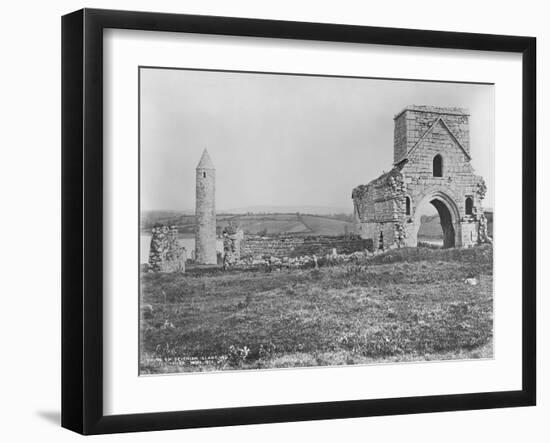 Ruins on Devenish Island, Lough Erne, Ireland, C.1890-Robert French-Framed Giclee Print