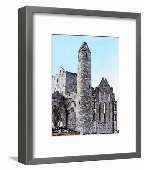 'Ruins on the Rock of Cashel Co., Tipperary', c1910-Unknown-Framed Photographic Print