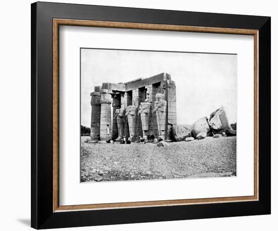 Ruins, Thebes, Egypt, 1893-John L Stoddard-Framed Giclee Print