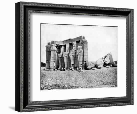 Ruins, Thebes, Egypt, 1893-John L Stoddard-Framed Giclee Print