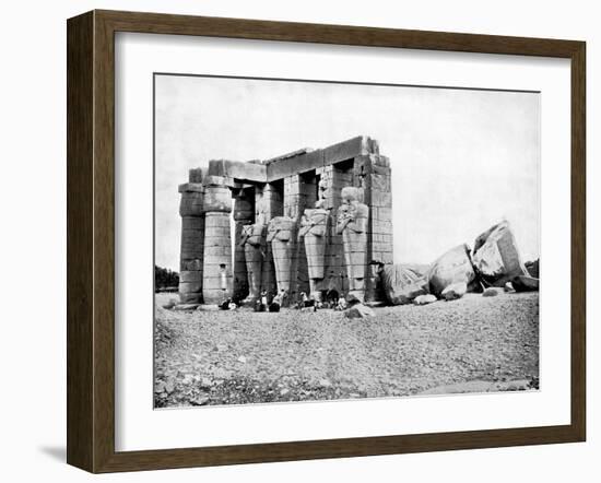 Ruins, Thebes, Egypt, 1893-John L Stoddard-Framed Giclee Print