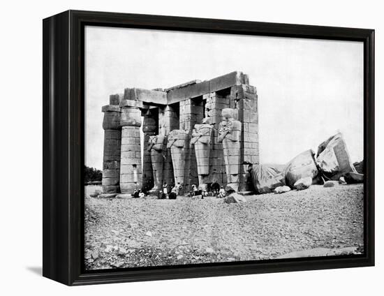 Ruins, Thebes, Egypt, 1893-John L Stoddard-Framed Premier Image Canvas