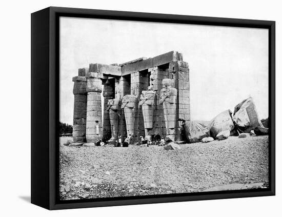 Ruins, Thebes, Egypt, 1893-John L Stoddard-Framed Premier Image Canvas