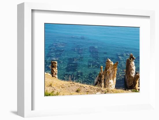 Ruins Underwater of Roman Houses, Les Aiguilles, Tabarka, Tunisia, North Africa-Nico Tondini-Framed Photographic Print