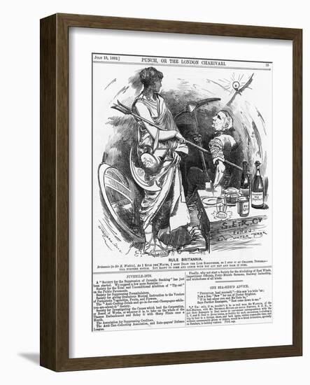 Rule Britannia, 1882-Edward Linley Sambourne-Framed Giclee Print