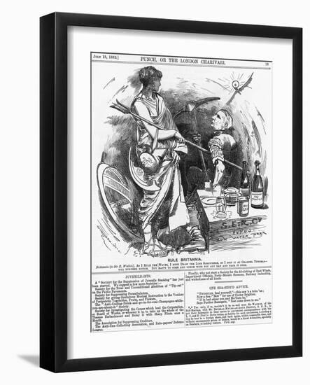 Rule Britannia, 1882-Edward Linley Sambourne-Framed Giclee Print