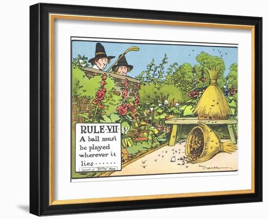 Rule VII: A Ball Must be Played Wherever it Lies, from "Rules of Golf," Published circa 1905-Charles Crombie-Framed Giclee Print