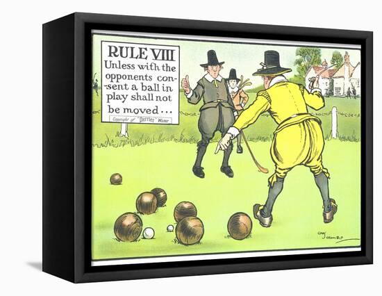 Rule VIII: Unless with the Opponents Consent a Ball in Play Shall Not be Moved-Charles Crombie-Framed Premier Image Canvas