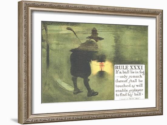 Rule XXXI: If a Ball Lie in Fog-Charles Crombie-Framed Giclee Print