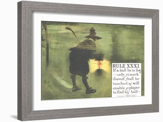 Rule XXXI: If a Ball Lie in Fog-Charles Crombie-Framed Giclee Print