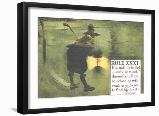 Rule XXXI: If a Ball Lie in Fog-Charles Crombie-Framed Giclee Print